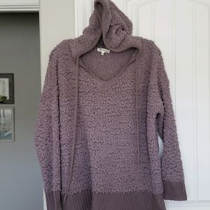Miracle Lilac Popcorn Hooded Top